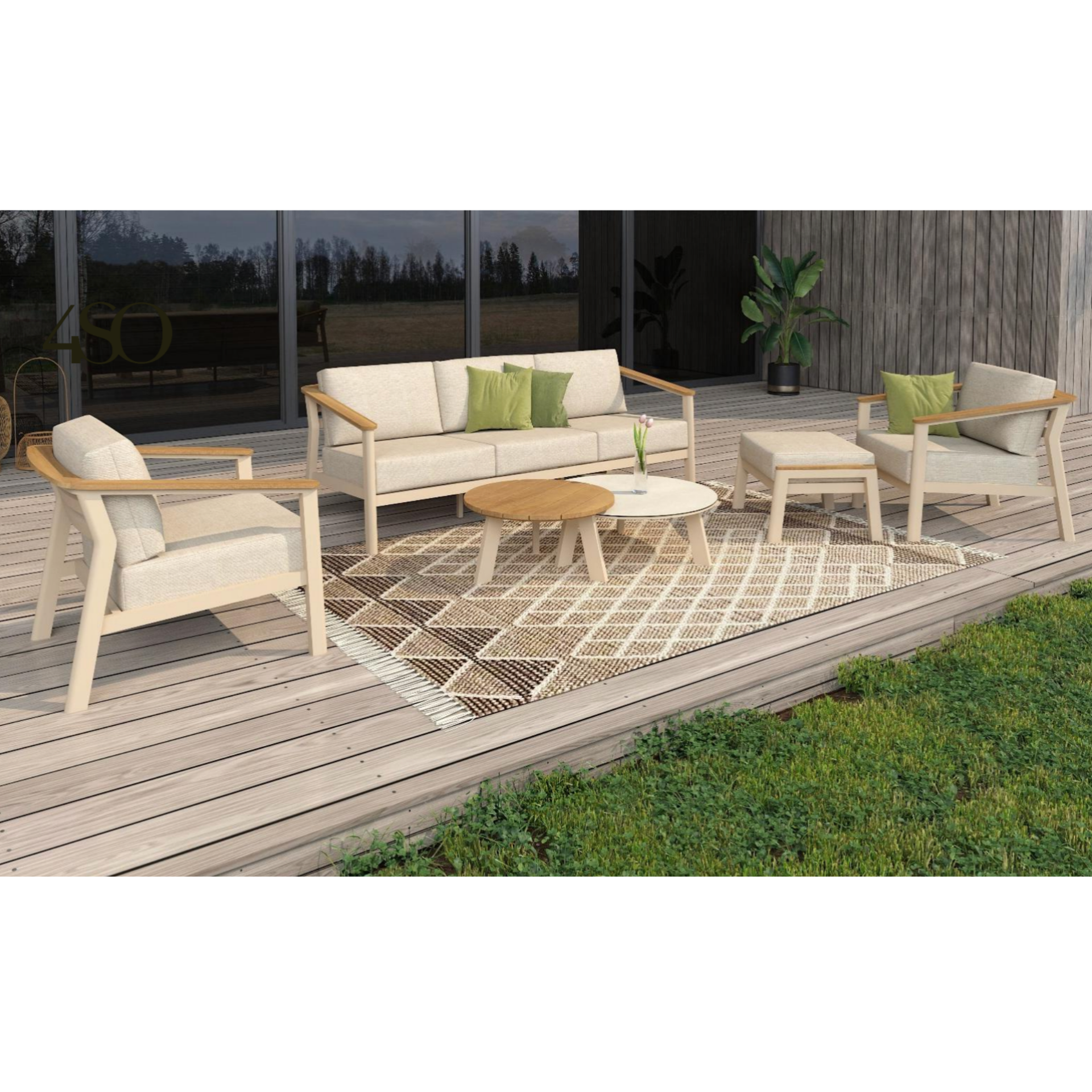 4 Seasons Outdoor Olivia Outdoor Lounge Set