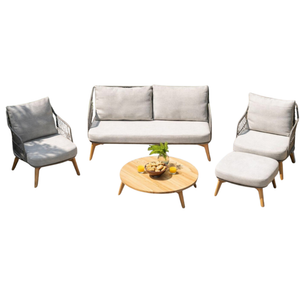 4 Seasons Outdoor Ancora Lounge Set with Footstool & Zucca Table