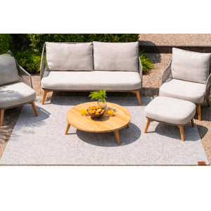 4 Seasons Outdoor Rug 160 x 240cm in grey for Patios & Garden Spaces