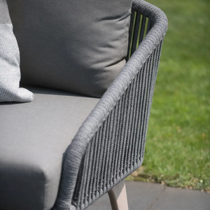 4 Seasons Outdoor Santander Rope Corner Sofa Set with Axel Table